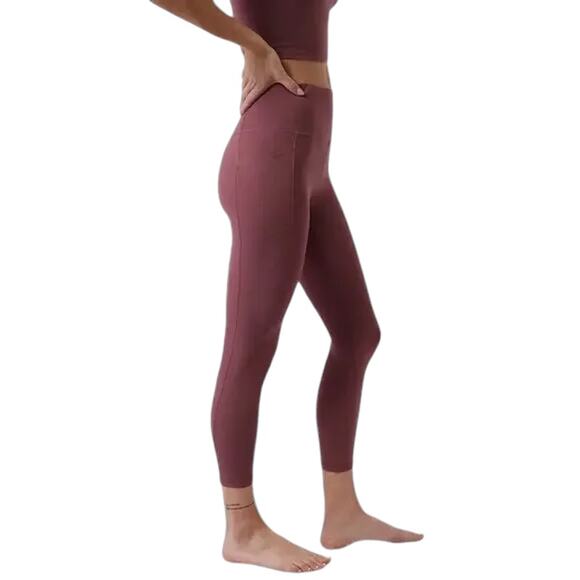 Athleta Salutation Stash Pocket II 7/8 Tight Crushed Berry Yoga Size Small - Picture 5 of 5